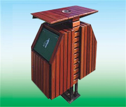 钢木垃圾桶LK-15695