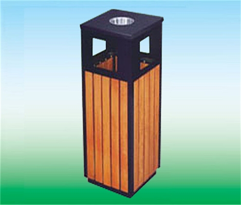 钢木垃圾桶LK-18378
