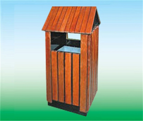 钢木垃圾桶LK-20526