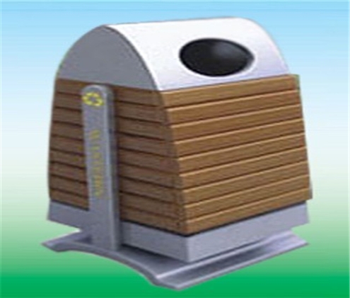 钢木垃圾桶LK-20632